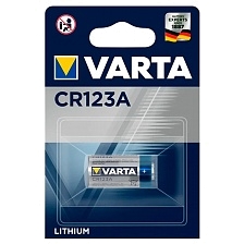 Батарейка литиевая VARTA CR123A BL1, 3V