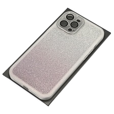 Чехол накладка Shine для APPLE iPhone 12 Pro Max, силикон, блестки, защита камеры, цвет серебристо сиреневый