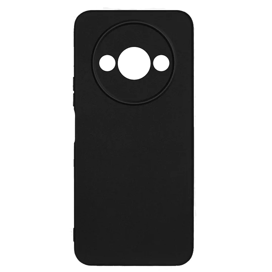 Чехол накладка для XIAOMI Redmi A3, защита камеры, силикон, цвет черный