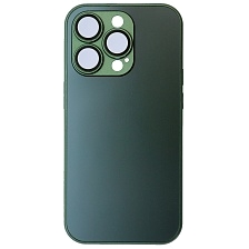 Чехол накладка AG Glass case для APPLE iPhone 14 Pro (6.1"), силикон, защита камеры, цвет хвойный