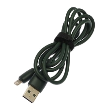 Кабель MRM G6 APPLE Lightning 8 pin, длина 1 метр, цвет темно зеленый