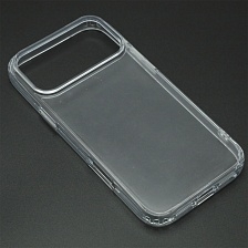 Чехол накладка KWI-NI для APPLE iPhone 17 Pro Max (6.9"), пластик, силикон, прозрачный