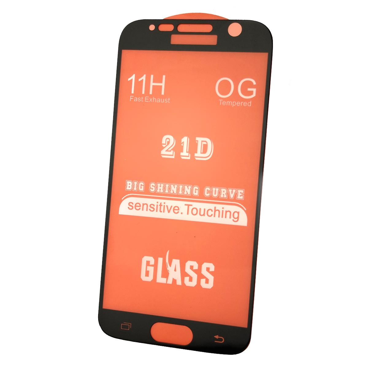 Защитное стекло 21D Full Glue для SAMSUNG Galaxy S7 (SM-G930), цвет канта черный