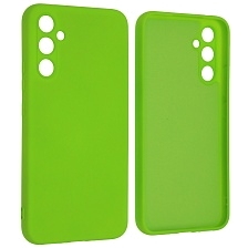 Чехол накладка NANO для SAMSUNG Galaxy A34 5G, силикон, бархат, цвет ярко зеленый