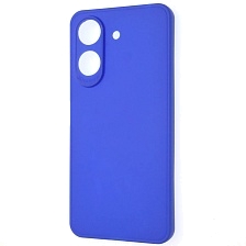 Чехол накладка для XIAOMI Redmi 13C, POCO C65, защита камеры, силикон, цвет синий