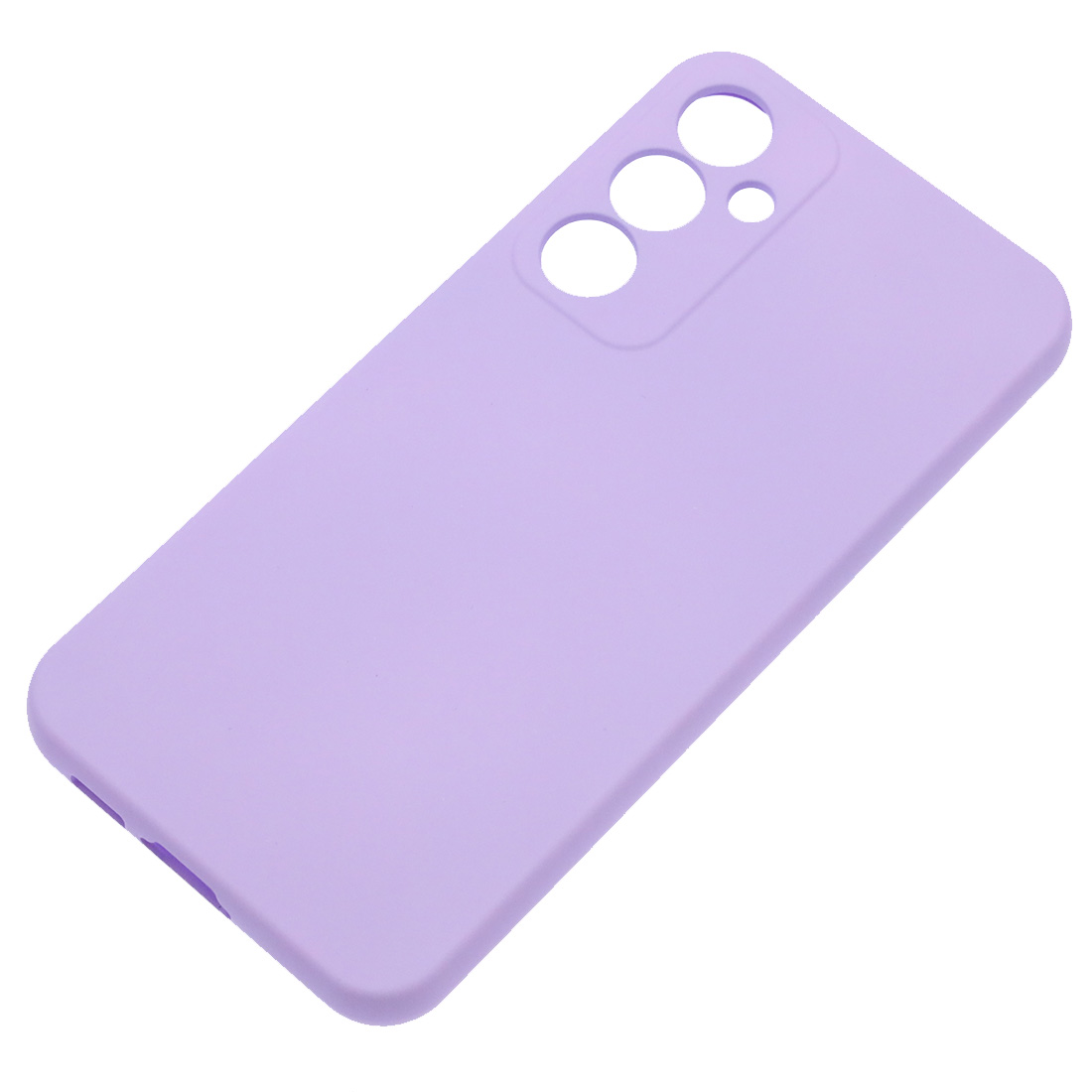 Чехол накладка Silicon Cover для SAMSUNG Galaxy S23 FE, защита камеры, силикон, бархат, цвет сиреневый Чехол накладка Silicon Cover для SAMSUNG Galaxy S23 FE, защита камеры, силикон, бархат, цвет сиреневый