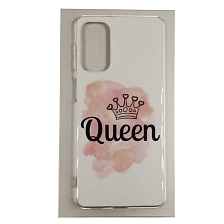 Чехол накладка для SAMSUNG Galaxy M52 (SM-M526), силикон, рисунок Queen