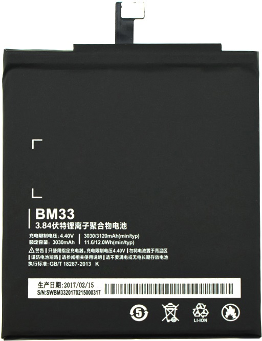АКБ (Аккумулятор) BM33 3120мАч для мобильных телефонов Xiaomi Mi4i (Original).