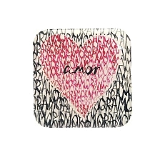 Стикер наклейка 3D для телефона, чехла, рисунок Сердце amor