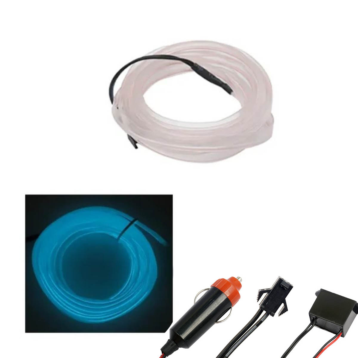 Гибкая неоновая лента CARLIVE NL3 для автомобиля, длина 3 метра, цвет голубой | Распродажа по 150