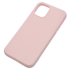Чехол накладка для APPLE iPhone 12 mini (5.4"), силикон, цвет нежно розовый