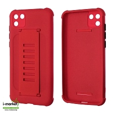 Чехол накладка LADDER NANO для HUAWEI Y5P 2020, силикон, держатель, цвет красный
