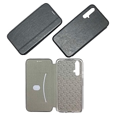 Чехол книжка VINTAGE LiNE для HUAWEI Honor 20, экокожа, визитница, цвет черный.
