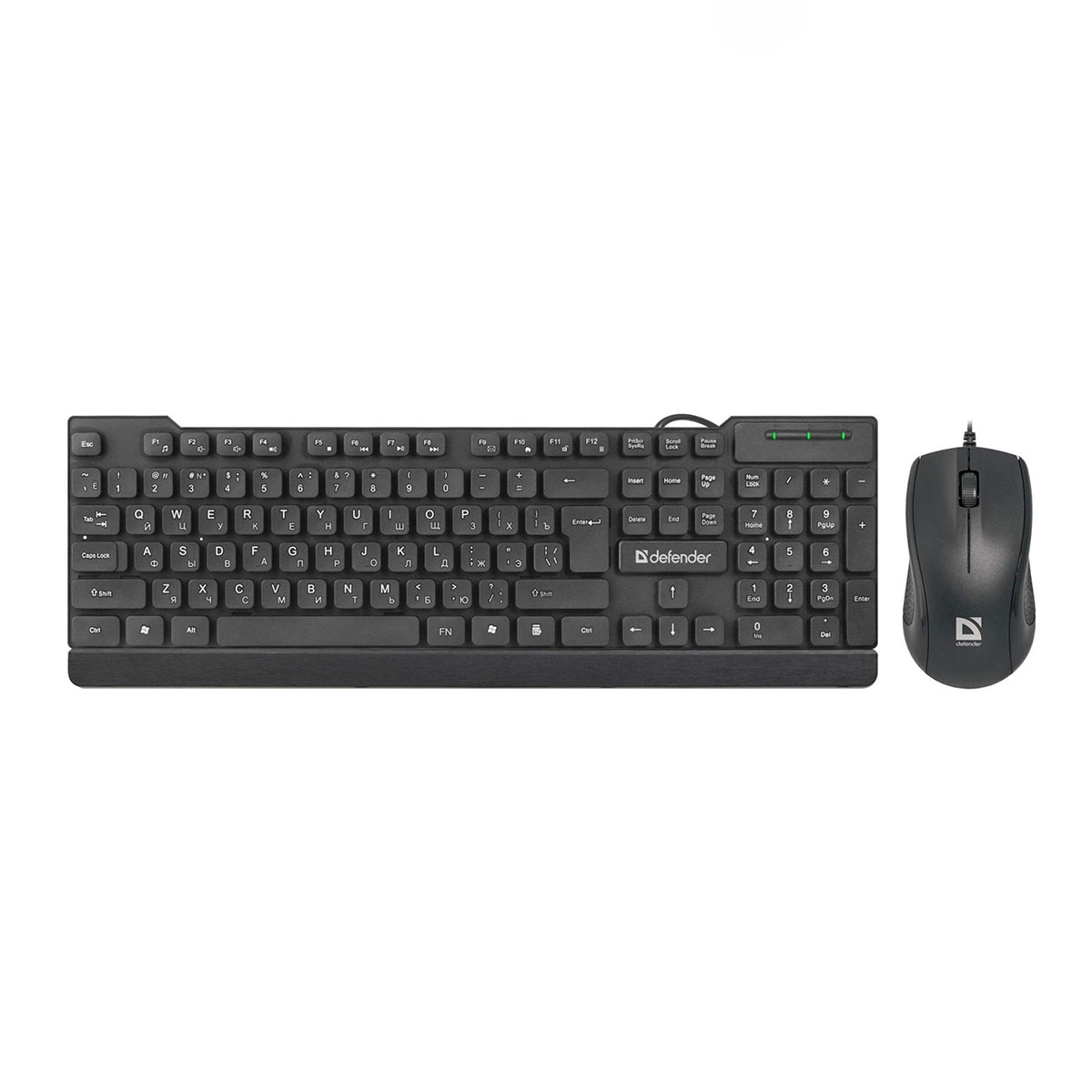 Набор проводной клавиатура и мышь Defender YORK C-777, цвет черный