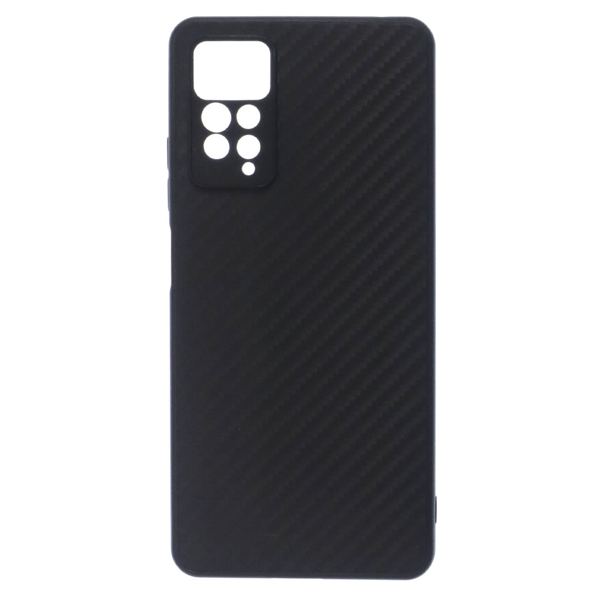 Чехол накладка для XIAOMI  Redmi Note 11 Pro, Redmi Note 11 Pro 5G, силикон, карбон, цвет черный