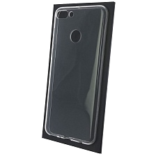 Чехол накладка для HUAWEI Y9 2018, силикон, цвет прозрачный