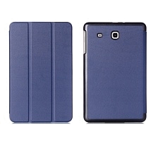Чехол-книжка для SAMSUNG Galaxy Tab E 9.6" (SM-T560) экокожа-пластик, цвет синий.