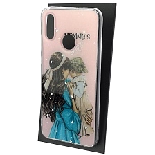 Чехол накладка Vinil для HUAWEI P Smart 2019 (POT-LX1), Honor 10 Lite (HRY-LX1), силикон, блестки, глянцевый, рисунок Mommy's girl