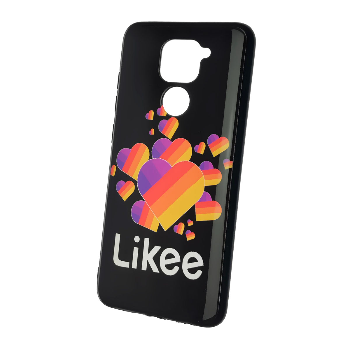 Чехол накладка для XIAOMI Redmi Note 9, силикон, рисунок Likee Black. Чехол накладка для XIAOMI Redmi Note 9, силикон, рисунок Likee Black.