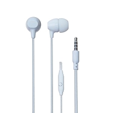 Гарнитура (наушники с микрофоном) проводная, MRM V6, цвет белый