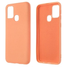 Чехол накладка NANO для SAMSUNG Galaxy M31 (SM-M315), силикон, бархат, цвет персиковый