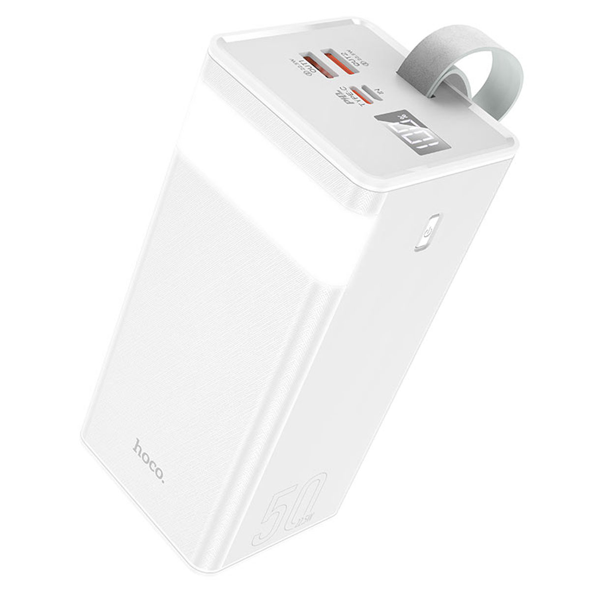 Внешний портативный аккумулятор, Power Bank HOCO J86A Powermaster, 50000 mAh, цвет белый