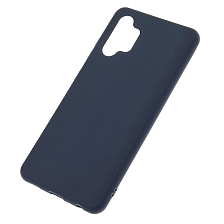 Чехол накладка GPS для SAMSUNG Galaxy A32 4G (SM-A325F), силикон, цвет темно синий