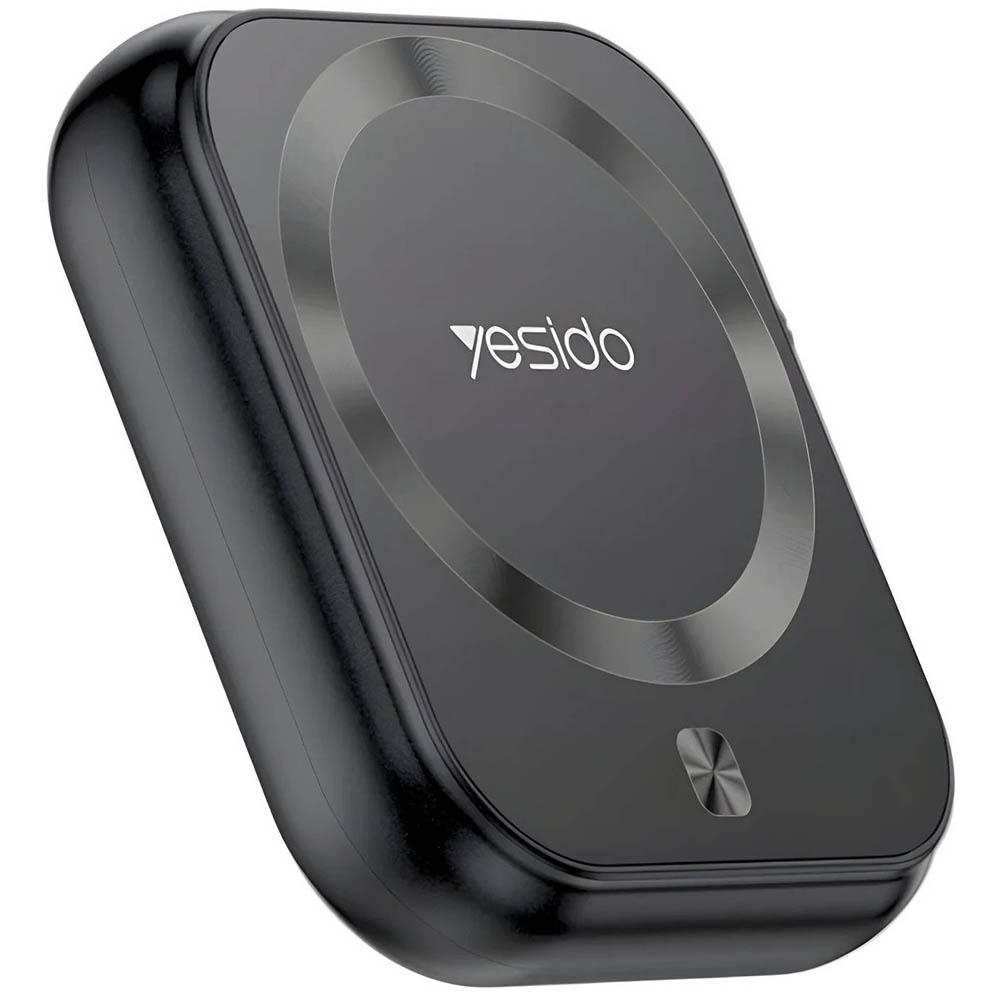 Внешний портативный аккумулятор, Power Bank YESIDO YP59, USB Type C 20W, беспроводная зарядка 15W, 5000 mAh, цвет черный