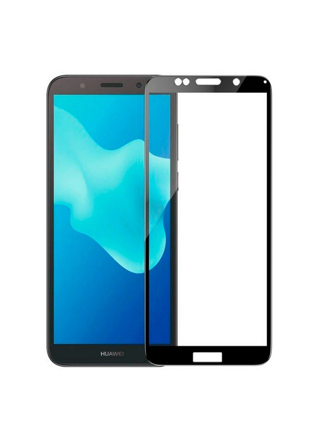 Защитное стекло Huawei Y5 2018/Y5 Prime 2018/Honor 7A Full 5D черное 177.