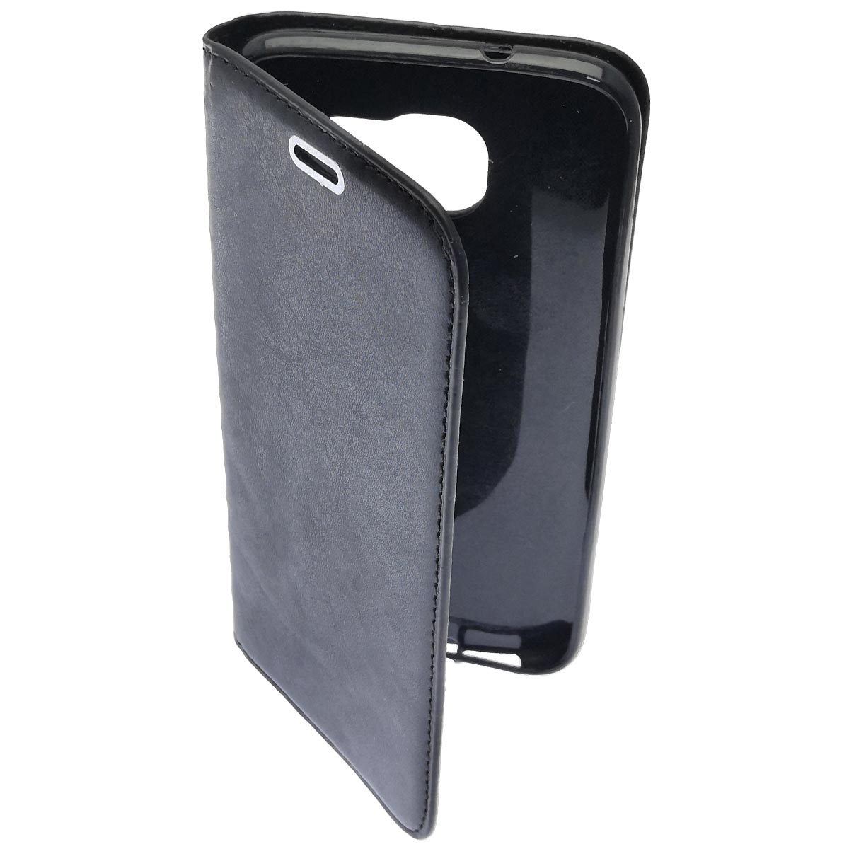 Чехол книжка для SAMSUNG Galaxy S7 Edge (SM-G935), визитница, цвет черный