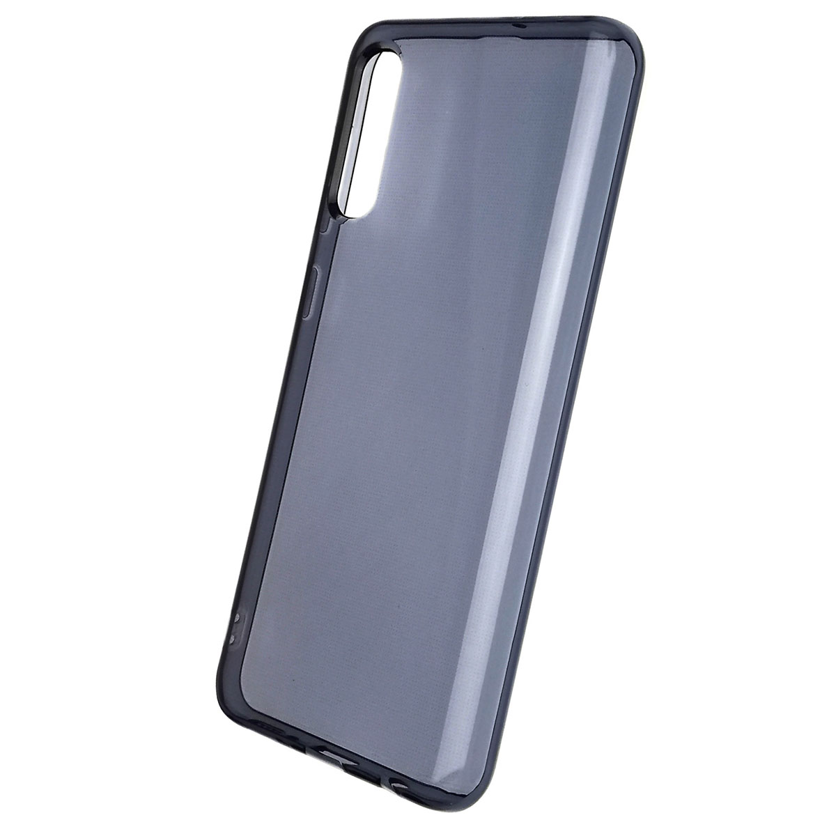 Чехол накладка Clear Case для SAMSUNG Galaxy A50 (SM-A505), A30s (SM-A307), A50s (SM-A507), силикон, прозрачно темно синий.
