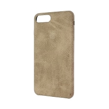 Чехол накладка для APPLE iPhone 7 Plus, 8 Plus, экокожа, пластик, цвет бежевый.