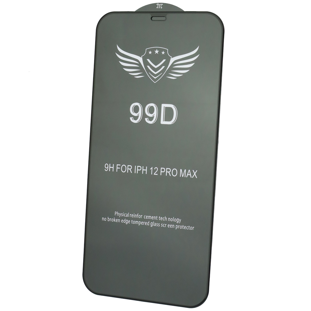 Защитное стекло 99D для APPLE iPhone 12 Pro Max (6.7"), цвет окантовки черный