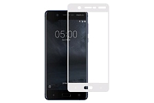 Защитное стекло 2D Full glass для Nokia 5 /тех.пак/ белый.