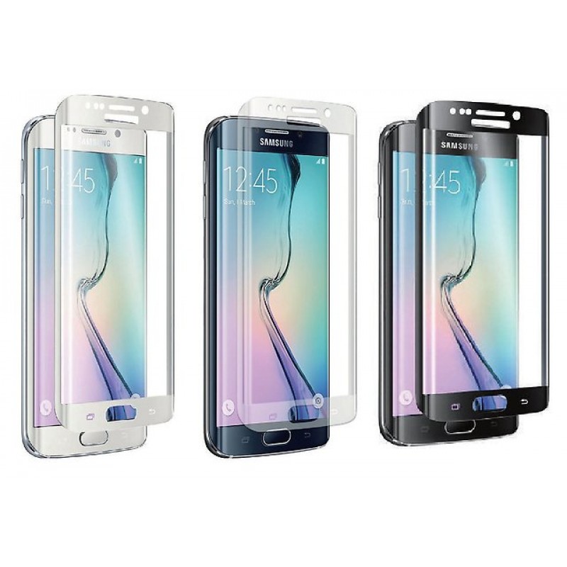 Защитное стекло Tempered Glass 3D для Samsung Galaxy S7 Edge (серое).