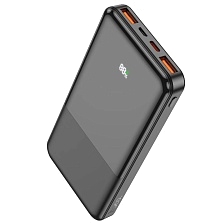 Внешний портативный аккумулятор, Power Bank HOCO J108 Universe, 10000 mAh, 22.5W, PD20W, QC3.0, цвет черный Внешний портативный аккумулятор, Power Bank HOCO J108 Universe, 10000 mAh, 22.5W, PD20W, QC3.0, цвет черный
