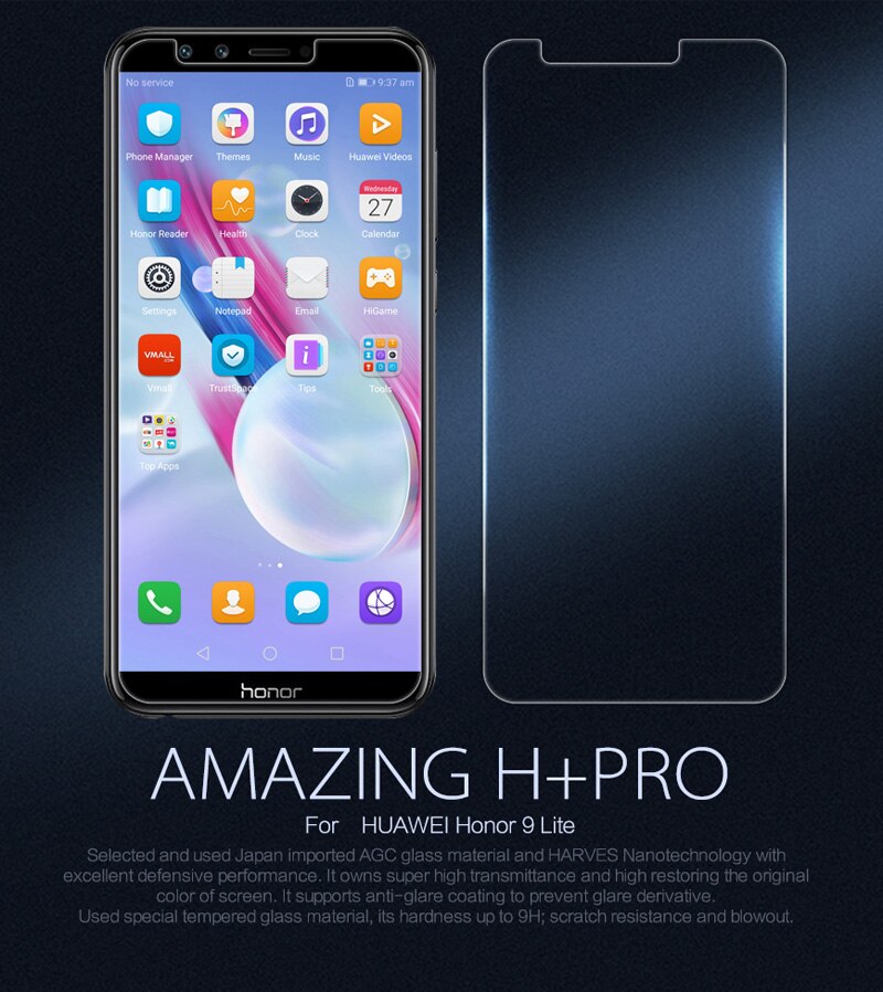 Nillkin Защитное стекло для HUAWEI Honor 9 Lite (LLD-L31), 2.5D Amazing H+Pro Anti-Explosion Tempered Glass, прозрачное. Nillkin Защитное стекло для HUAWEI Honor 9 Lite (LLD-L31), 2.5D Amazing H+Pro Anti-Explosion Tempered Glass, прозрачное.