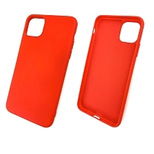Чехол накладка для APPLE iPhone 11 Pro MAX 2019, силикон, цвет красный. Чехол накладка для APPLE iPhone 11 Pro MAX 2019, силикон, цвет красный.