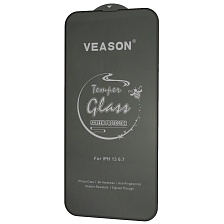 Защитное стекло VEASON Tempered Glass для APPLE iPhone 13 Pro Max (6.7"), iPhone 14 Plus (6.7"), цвет окантовки черный Защитное стекло VEASON Tempered Glass для APPLE iPhone 13 Pro Max (6.7"), iPhone 14 Plus (6.7"), цвет окантовки черный