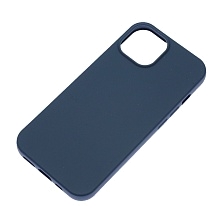 Чехол накладка Silicon Case для APPLE iPhone 15 (6.1"), силикон, бархат, цвет темно синий Чехол накладка Silicon Case для APPLE iPhone 15 (6.1"), силикон, бархат, цвет темно синий