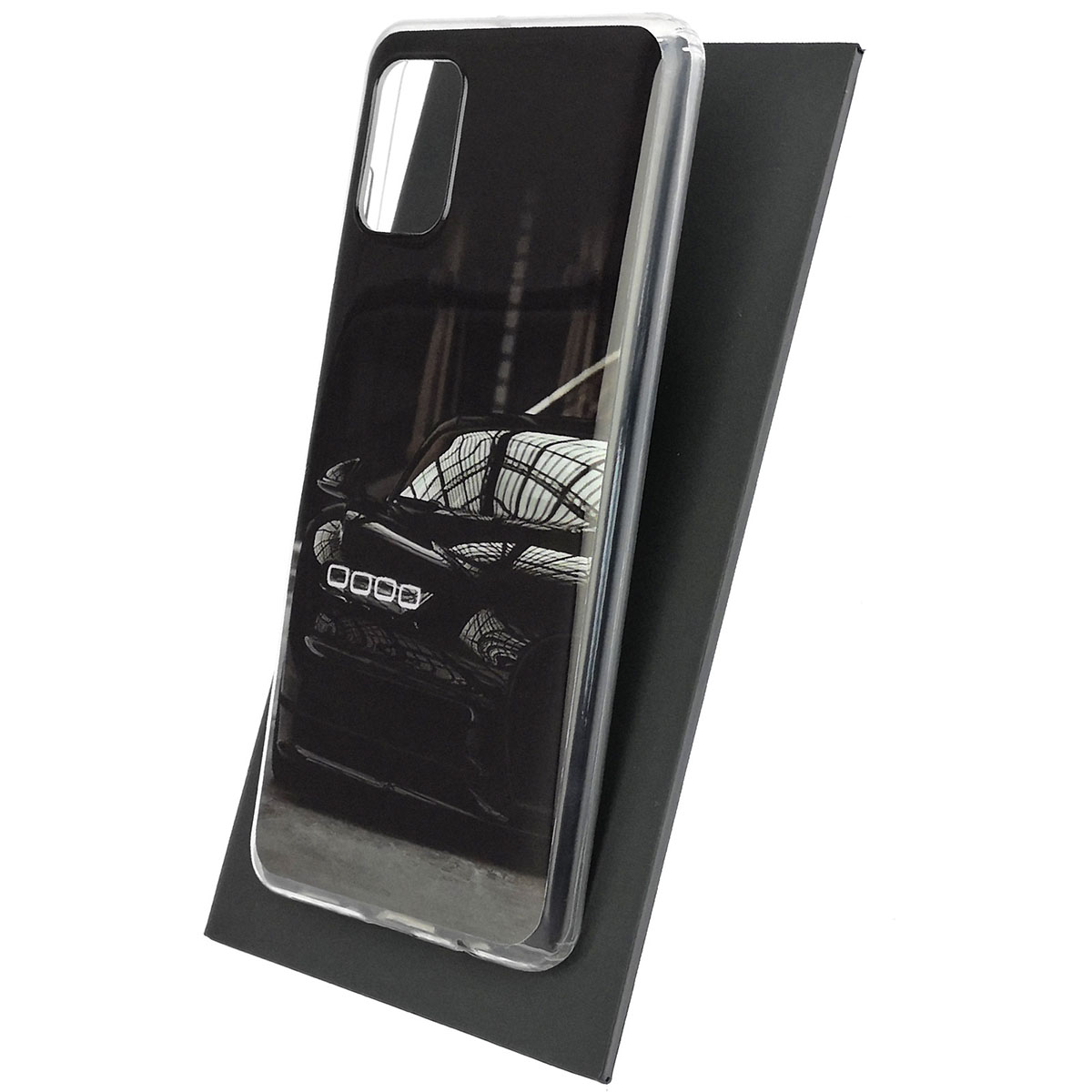 Чехол накладка Vinil для SAMSUNG Galaxy A31 (SM-A315), силикон, рисунок BUGATTI
