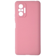 Чехол накладка SOFT TOUCH для XIAOMI Redmi Note 10 Pro, силикон, матовый, цвет розовый