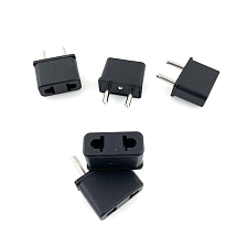 Переходник адаптер с китайской на европейскую вилку СР001, цвет черный