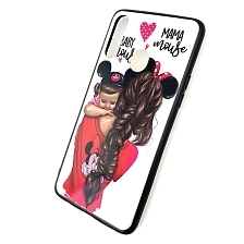 Чехол накладка для SAMSUNG Galaxy A20s (SM-A207), силикон, рисунок MAMA mouse BABY.