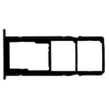 SIM лоток, держатель сим карты для SAMSUNG Galaxy A11 (SM-A115), цвет черный