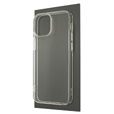 Чехол накладка для APPLE iPhone 13 mini (5.4), силикон, бортик для защиты камеры, цвет прозрачный