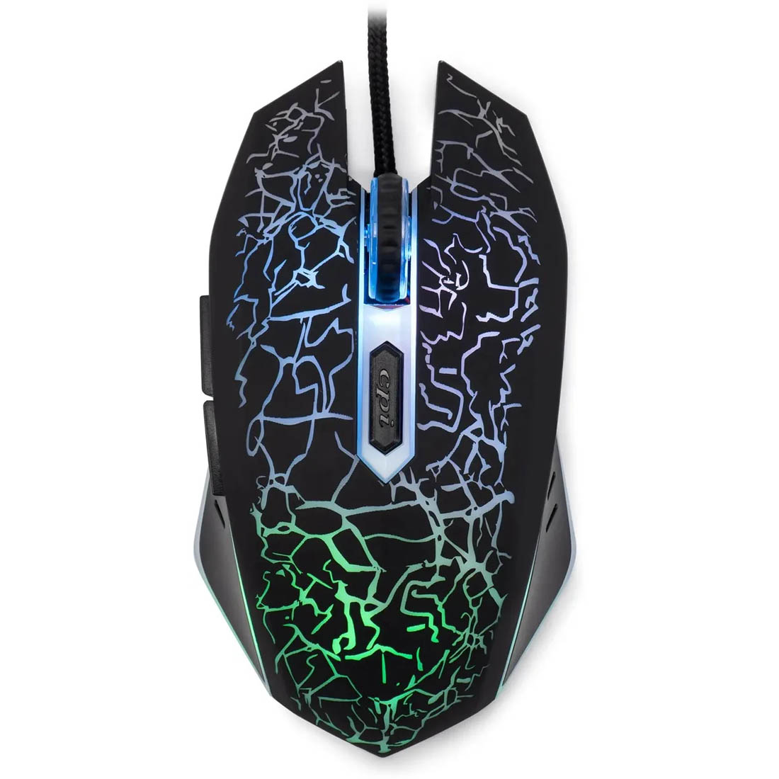 Мышь игровая ОКЛИК (OKLICK) 896G проводная, оптическая, Led подсветка, 12800 DPI, коврик в комплекте, цвет черный