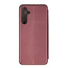 Чехол книжка STYLISH для SAMSUNG Galaxy A16, экокожа, визитница, цвет бордовый