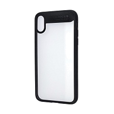 Чехол накладка BASEUS Suthin для APPLE iPhone X, силикон, цвет окантовки черный.