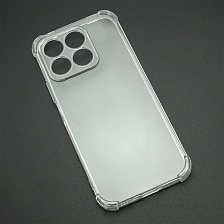 Чехол накладка для Honor X8b, Honor X8c, защита камеры, усиленные края, силикон, цвет прозрачный